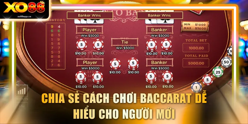 Chia sẻ cách chơi Baccarat dễ hiểu cho người mới