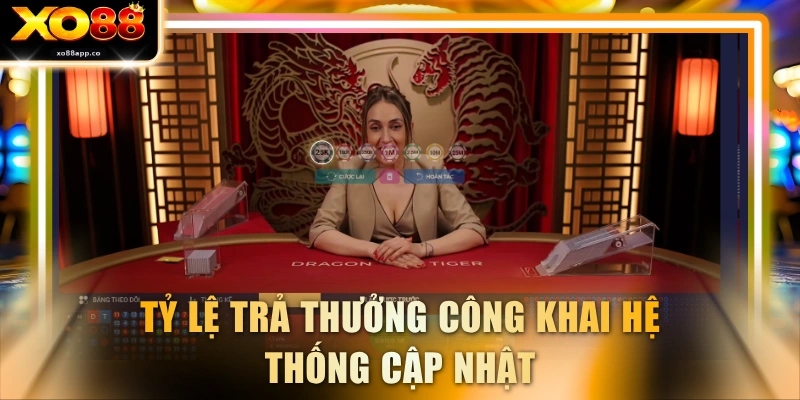 Tỷ lệ trả thưởng công khai hệ thống cập nhật